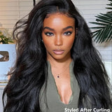 Lashey Invisi Edge Clip in Hair Extensions Kinky Straight Real Human Hair