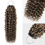 Lashey Upgraded Crochet Human Hair No Knot Miracle Knots Highlights 4/27 Water Wave