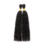 Lashey Human Hair Bulk Kinky Curly for Boho Braiding