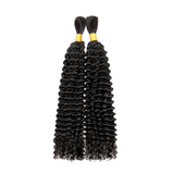 Lashey Human Hair Bulk Kinky Curly for Boho Braiding