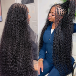 Lashey Human Hair Bulk Water Wave for Boho Braiding