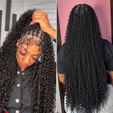Lashey Human Hair Bulk Kinky Curly for Boho Braiding