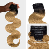 Lashey Exclusive Fall Color Ultra Invisible Seamless Clip in Hair Extensions