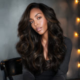 $199 BOGO | Lashey #1B/6/1B Highlights Body Wave Seamless Clip in Hair Extensions
