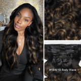 Black Friday $99 BOGO | Lashey Body Wave / Yaki Straight / Kinky Straight / Straight Invisible Seamless Clip in Hair Extensions