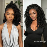 Ultra Fullness | Lashey No Knot Miracle Knots Feather Crochet Burmese Curly Human Hair Extension