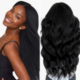Lashey Seamless Tape in Hair Extensions Silky Straight #1 Jet Black Virgin Human Hair
