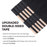 Lashey Seamless Tape in Hair Extensions Silky Straight #1 Jet Black Virgin Human Hair