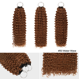 Lashey Upgraded Crochet Human Hair No Knot Miracle Knots Brown #30 Water Wave