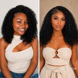 Ultra Fullness | Lashey No Knot Miracle Knots Feather Crochet Tight Curly Human Hair Extension
