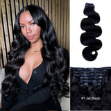 Lashey Body Wave / Yaki Straight / Messy Burmese Curly/ Kinky Curly / Kinky Straight / Straight Seamless Clip in Hair Extensions