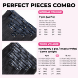 Lashey Most Undetectable Seamless Clip in Hair Extensions Real Human Hair