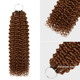Lashey Upgraded Crochet Human Hair No Knot Miracle Knots Brown #30 Water Wave
