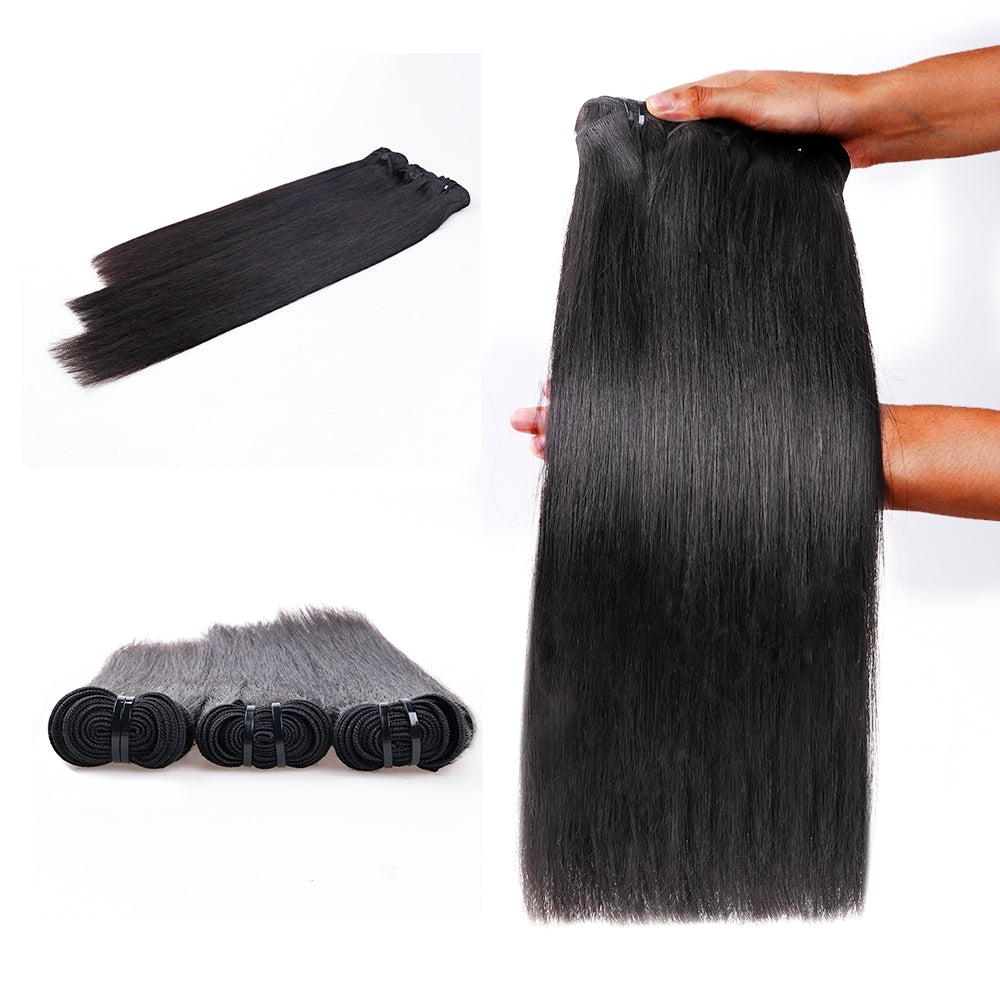Lashey Virgin Hair Bundles Yaki Straight 3pcs Hair Wefts Human Hair