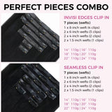 Black Friday $99 BOGO | Lashey Body Wave / Yaki Straight / Kinky Straight / Straight Invisible Seamless Clip in Hair Extensions