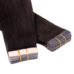 Lashey Seamless Tape in Hair Extensions Silky Straight #2 Dark Brown Virgin Human Hair