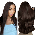 Lashey Seamless Tape in Hair Extensions Silky Straight #2 Dark Brown Virgin Human Hair