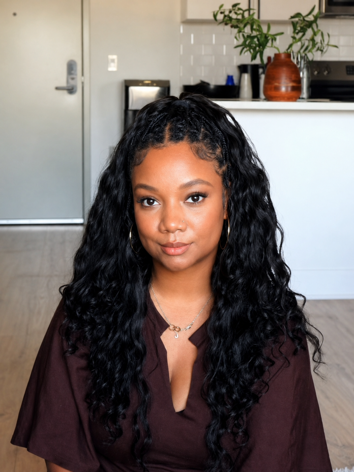 Upgraded | Lashey No Knot Miracle Knots Feather Crochet Human Hair Extension