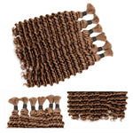 Lashey Human Hair Bulk Deep Wave #6 for Boho Braiding