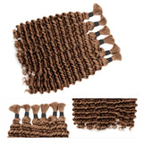 Lashey Human Hair Bulk Deep Wave #6 for Boho Braiding