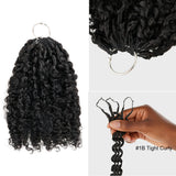 Lashey Upgraded Feather Human Crochet Hair No Knot Miracle Knots Tight Curly