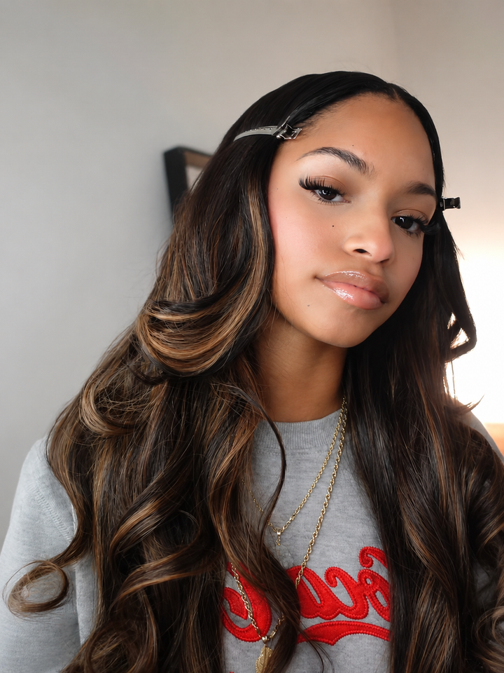 Lashey Exclusive Summer Color Ultra Invisible Seamless Clip in Hair Extensions