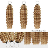 Colored Miracle Knots | Lashey No Knot Highlight Feather Crochet Human Hair Extension