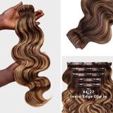 Lashey Exclusive Fall Color Ultra Invisible Seamless Clip in Hair Extensions