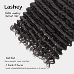Lashey Human Hair Bulk Deep Wave for Boho Braiding