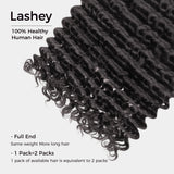 Lashey Human Hair Bulk Deep Wave for Boho Braiding
