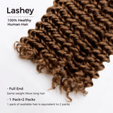 Lashey Human Hair Bulk Deep Wave #6 for Boho Braiding