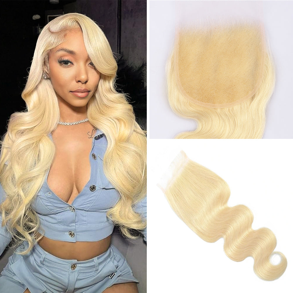 Lashey 5X5 HD Closure Blonde #613 Body Wave Real Invisible HD Lace
