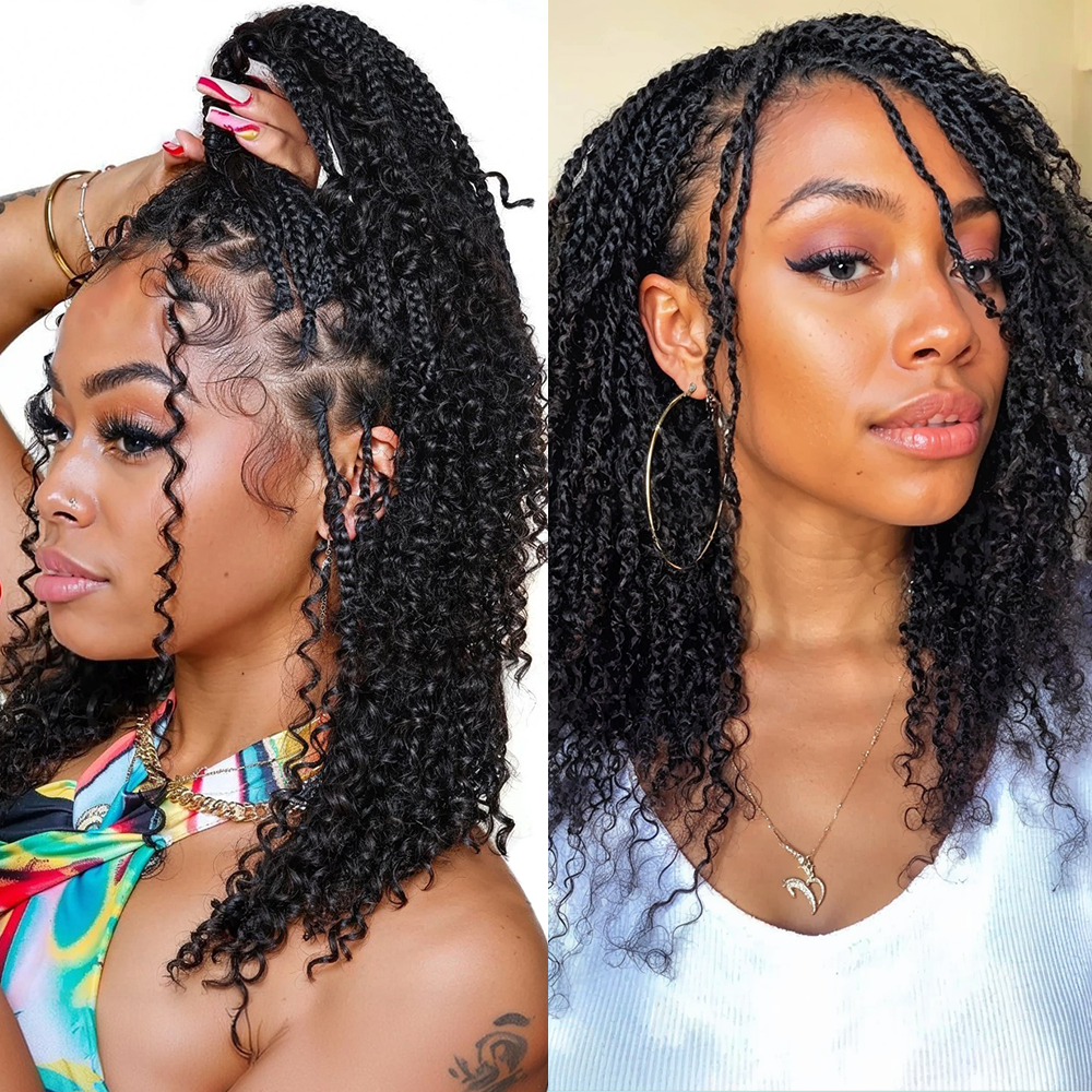 Lashey Human Hair Bulk Kinky Curly for Boho Braiding Hair Bulk for Boho