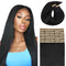 Lashey Tape in Hair Extensions Human Hair Body Wave Natural Black 18 Inch 50g/pack Invisible Soft Tape Ins for Women