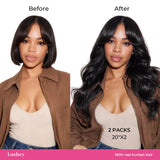 Add on Items | 24" Seamless Clip in Body Wave Hair Extensions (110g)