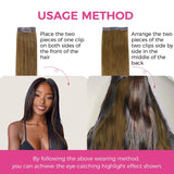 Add on Items | 18" 4pcs Seamless Clip in Ombre Silky Straight Hair Extensions