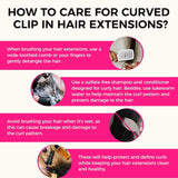 Add on Items | 24" Seamless Clip in Ombre Highlights Yaki Straight Hair Extensions (110g)