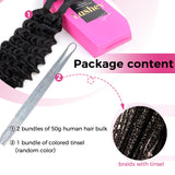 Double Drawn Human Braiding Hair Bulk for Boho Braids Knotless Box Braid