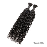 Lashey Double Drawn Human Braiding Hair Bulk for Boho Braids Knotless Box Braid