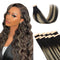 Lashey Tape in Hair Extensions Human Hair Body Wave Natural Black 18 Inch 50g/pack Invisible Soft Tape Ins for Women