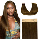 Lashey Tape in Hair Extensions Human Hair Body Wave Natural Black 18 Inch 50g/pack Invisible Soft Tape Ins for Women