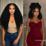 Lashey Upgraded Miracle Knots Feather Crochet Kinky Curly Human Hair Extension