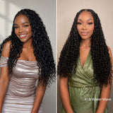 Lashey Upgraded No Knot Miracle Knots Feather Crochet Water Wave Human Hair Extension