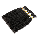 Lashey Human Hair Bulk Kinky Curly for Boho Braiding