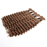 Lashey Human Hair Bulk Deep Wave #6 for Boho Braiding