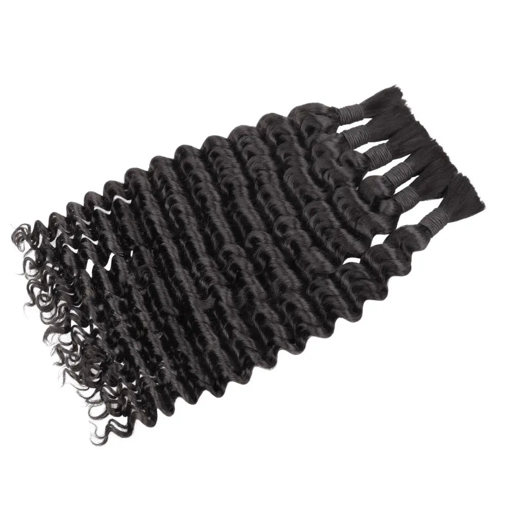 Lashey Double Drawn Human Braiding Hair Bulk for Boho Braids Knotless Box Braid