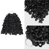 Lashey Upgraded Human Crochet Hair No Knot Miracle Knots Burmese Curly