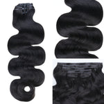 Lashey Upgraded Invisi Edge Seamless Clip in Hair Extensions Body Wave Human Hair