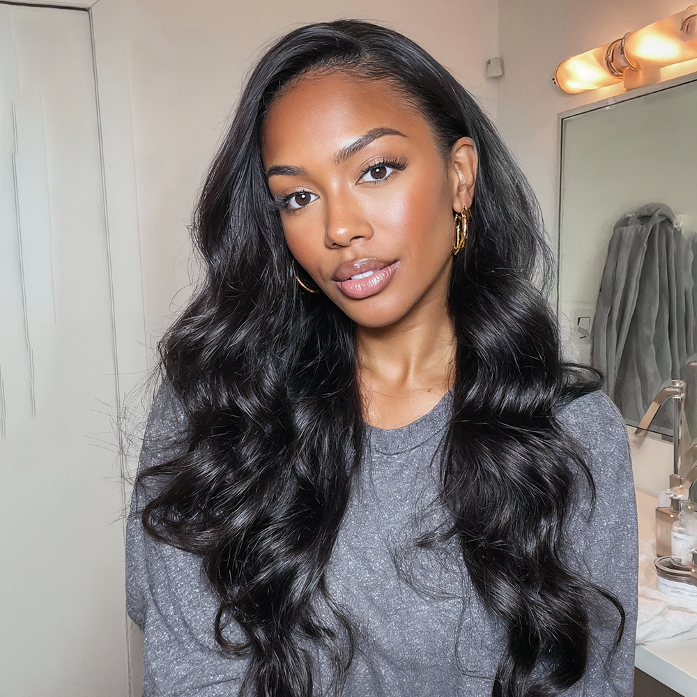 $199 BOGO | Lashey Body Wave Invisi Edge Seamless Clip in Hair Extensions