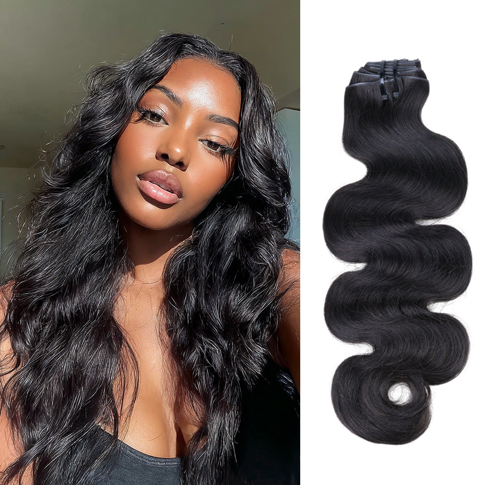 $99 BOGO | Lashey Body Wave Invisi Edge Seamless Clip in Hair Extensions